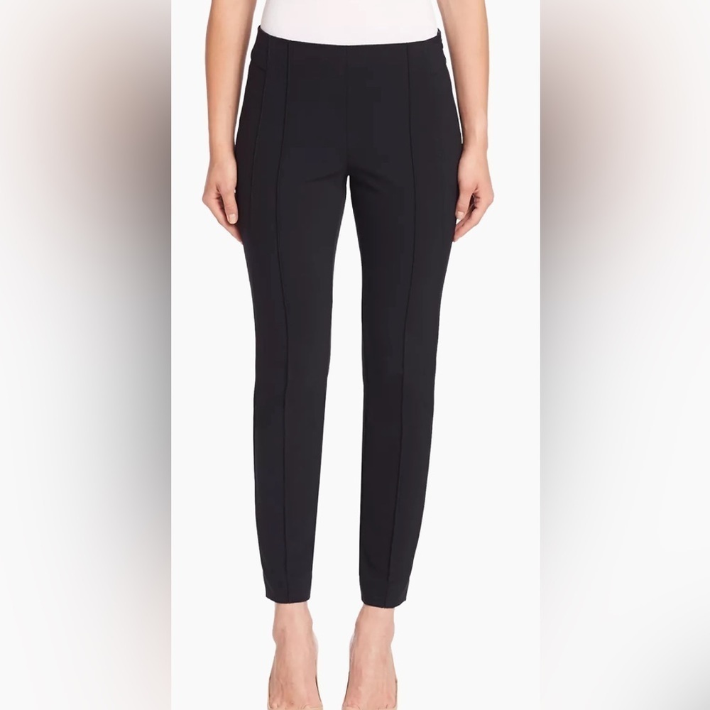 Lafayette 148 New York Women’s Black Stretch Crop Pants Size 12.